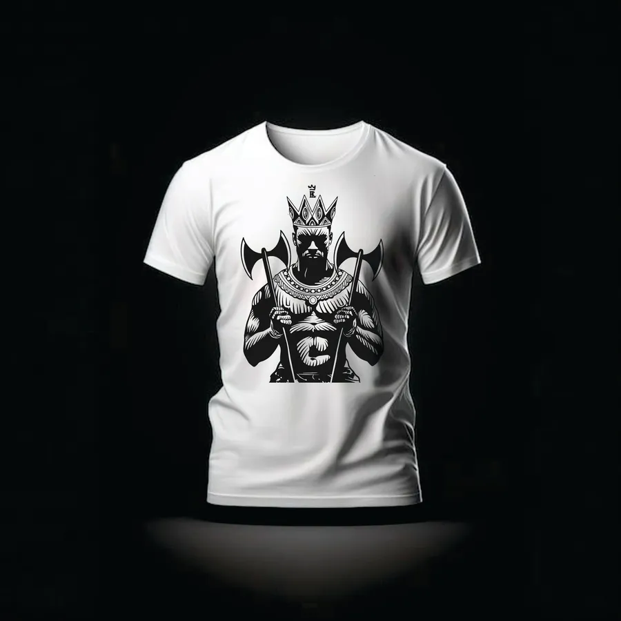 Camiseta Xangô — Machados do Rei — Rei 7 da Lira